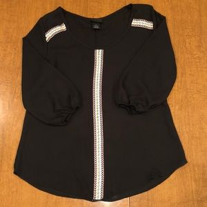 Sheer 3/4 Sleeve top